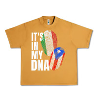 Peanut Butter Italian And Puerto Rican DNA Mix Flag Heritage Gift Urban Heavy Tee - minhPixels