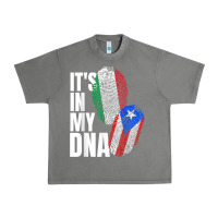 Tornado Italian And Puerto Rican DNA Mix Flag Heritage Gift Urban Heavy Tee - minhPixels
