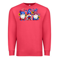 Cardinal american flag gnomes sunflowers star Premium Sweatshirt - Artiststas