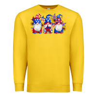 Lemon american flag gnomes sunflowers star Premium Sweatshirt - Artiststas