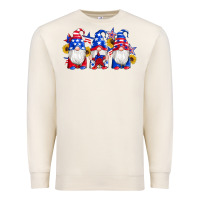 Sandshell american flag gnomes sunflowers star Premium Sweatshirt - Artiststas