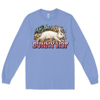 Colony Blue Do the Bunny hop Easter Day Long Sleeve Tee - HowdyJamesFarm