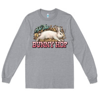 Heather Grey Do the Bunny hop Easter Day Long Sleeve Tee - HowdyJamesFarm