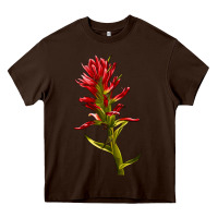 Chocolate Brown Indian Paintbrush Heavy Core Tee - LillyAllenDesigns
