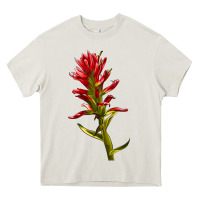 Cream Indian Paintbrush Heavy Core Tee - LillyAllenDesigns
