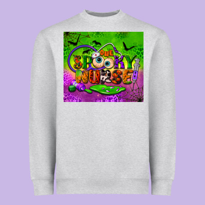 One Spooky Nurse Tumbler Heavyweight Sweatshirt Designed By Bundleandbundleshop
