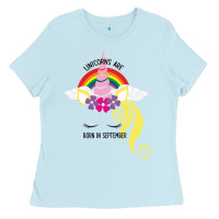 Baby Blue Unicorns Are Born in September Ladies Tee - Bettercallsaul