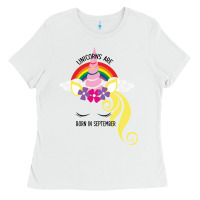 White Unicorns Are Born in September Ladies Tee - Bettercallsaul