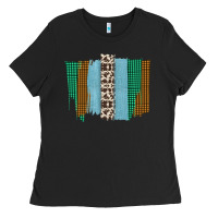 Black Western Farm Life Cowhide Brush Strokes Ladies Tee - Bettercallsaul