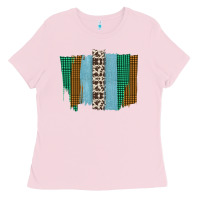 Bubblegum Pink Western Farm Life Cowhide Brush Strokes Ladies Tee - Bettercallsaul
