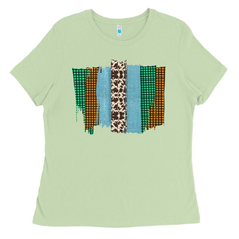 Western Farm Life Cowhide Brush Strokes Ladies Tee by Bettercallsaul | Teevron