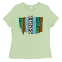 Matcha Western Farm Life Cowhide Brush Strokes Ladies Tee - Bettercallsaul