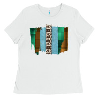 White Western Farm Life Cowhide Brush Strokes Ladies Tee - Bettercallsaul