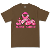 Cacao tackle cancer pumpkins football and ribbon breast cancer awareness Premium Tee - Jasminsmagicworld