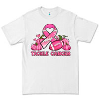 White tackle cancer pumpkins football and ribbon breast cancer awareness Premium Tee - Jasminsmagicworld
