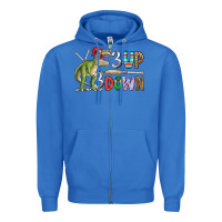 True Royal 3 up 3 down rex Zipper Hoodie - CowhideDigitalArt