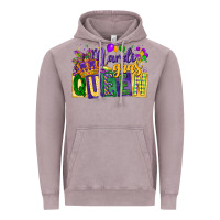 Vintage Zinc mardi gras queen Vintage Hoodie - CowGirlArtShop