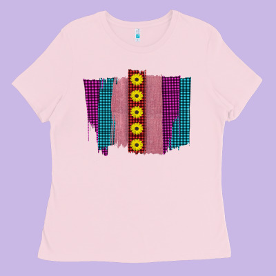 Western Farm Life Sunflower Brush Strokes Ladies Tee Designed By Bettercallsaul