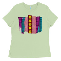 Matcha Western Farm Life Sunflower Brush Strokes Ladies Tee - Bettercallsaul