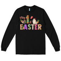 Black My 1st Easter Day Long Sleeve Tee - HowdyJamesFarm