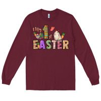 Burgundy My 1st Easter Day Long Sleeve Tee - HowdyJamesFarm