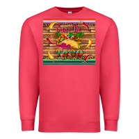 Cardinal cinco de taco paper serape leopard wooden Premium Sweatshirt - Artiststas