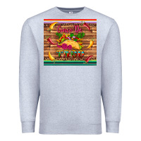 Heather Grey cinco de taco paper serape leopard wooden Premium Sweatshirt - Artiststas