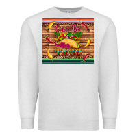 Oatmeal Heather cinco de taco paper serape leopard wooden Premium Sweatshirt - Artiststas