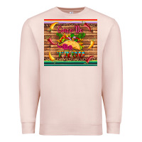 Pale Pink cinco de taco paper serape leopard wooden Premium Sweatshirt - Artiststas