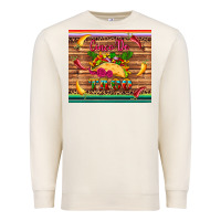 Sandshell cinco de taco paper serape leopard wooden Premium Sweatshirt - Artiststas