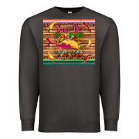 Smoke cinco de taco paper serape leopard wooden Premium Sweatshirt - Artiststas