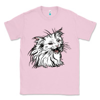 Bubblegum Pink Drawing Cat Classic Tee - RacoonDesign