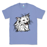 Colony Blue Drawing Cat Classic Tee - RacoonDesign
