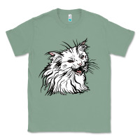 Sage Drawing Cat Classic Tee - RacoonDesign