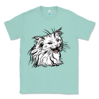 Seafoam Drawing Cat Classic Tee - RacoonDesign