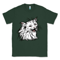 Sports Green Drawing Cat Classic Tee - RacoonDesign
