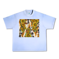 Grape Ice sunflowers with patterns Urban Heavy Tee - TumblerDesignByShophia