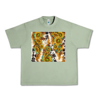 Oil Green sunflowers with patterns Urban Heavy Tee - TumblerDesignByShophia