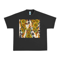 Pigment Black sunflowers with patterns Urban Heavy Tee - TumblerDesignByShophia