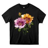 Black In Your Eyes Rose Heavy Core Tee - LillyAllenDesigns