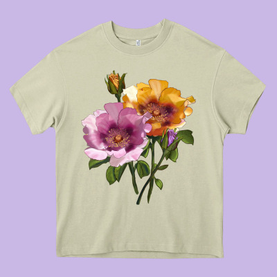 In Your Eyes Rose Heavy Core Tee Designed By Lillyallendesigns