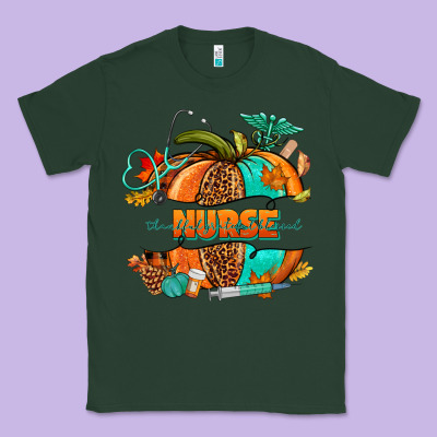 Pumpkin Nurse Classic Tee Designed By Nancycooperartshop