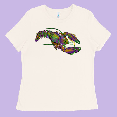 Mardi Gras Lobster Ladies Tee Designed By Ranaportraitstore