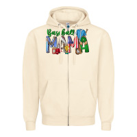 Sandshell baseball mama Zipper Hoodie - CowhideDigitalArt