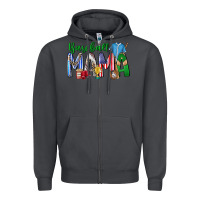 Smoke baseball mama Zipper Hoodie - CowhideDigitalArt