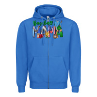 True Royal baseball mama Zipper Hoodie - CowhideDigitalArt