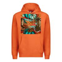 Carrot western thanksgiving seamless pattern Premium Hoodie - BundleAndBundleShop