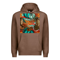 Chestnut western thanksgiving seamless pattern Premium Hoodie - BundleAndBundleShop
