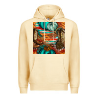 Pina Colada western thanksgiving seamless pattern Premium Hoodie - BundleAndBundleShop