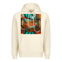 Sandshell western thanksgiving seamless pattern Premium Hoodie - BundleAndBundleShop